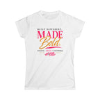 Built Different- Women's Soft Style Tee White