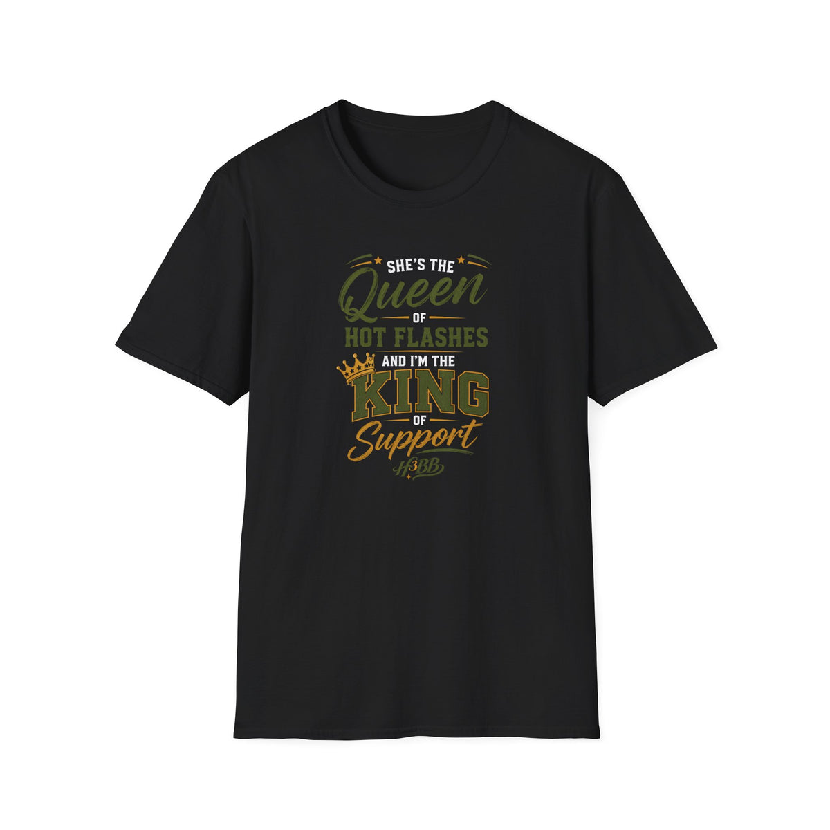 King of Support- Men's Black T-Shirt
