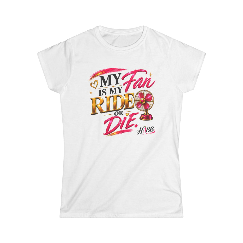 My Fan- Women's Soft Style Tee White