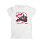 I Run Hot- Women's Soft Style Tee White