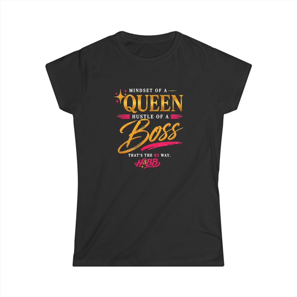 Mindset of a Queen-  Women's Soft Style Tee Black
