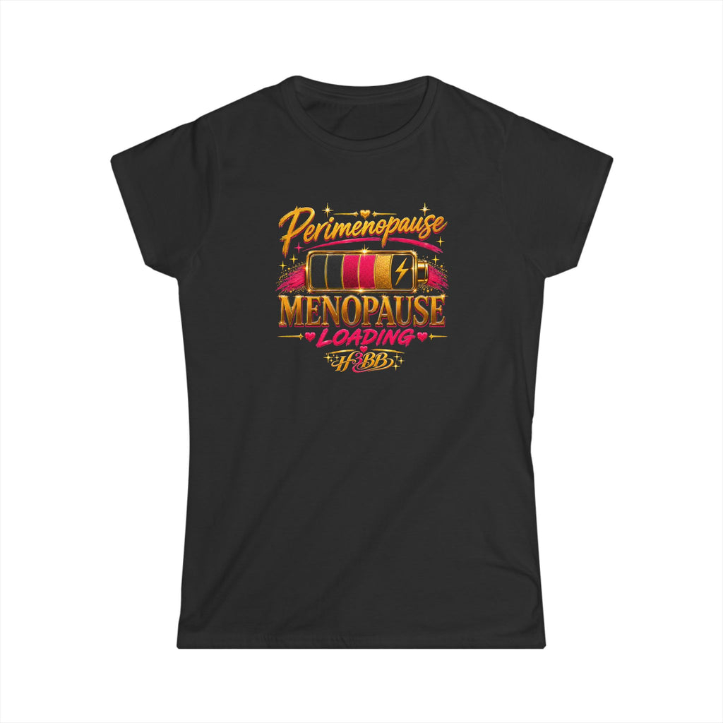 Perimenopause Women's Soft Style Tee Black