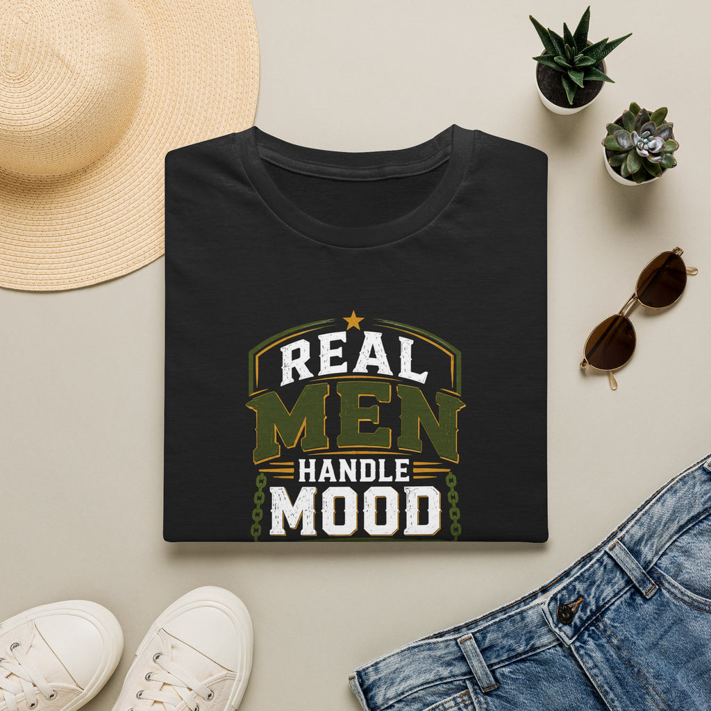 Real Men Handle Mood Swings - Men's Black T-Shirt