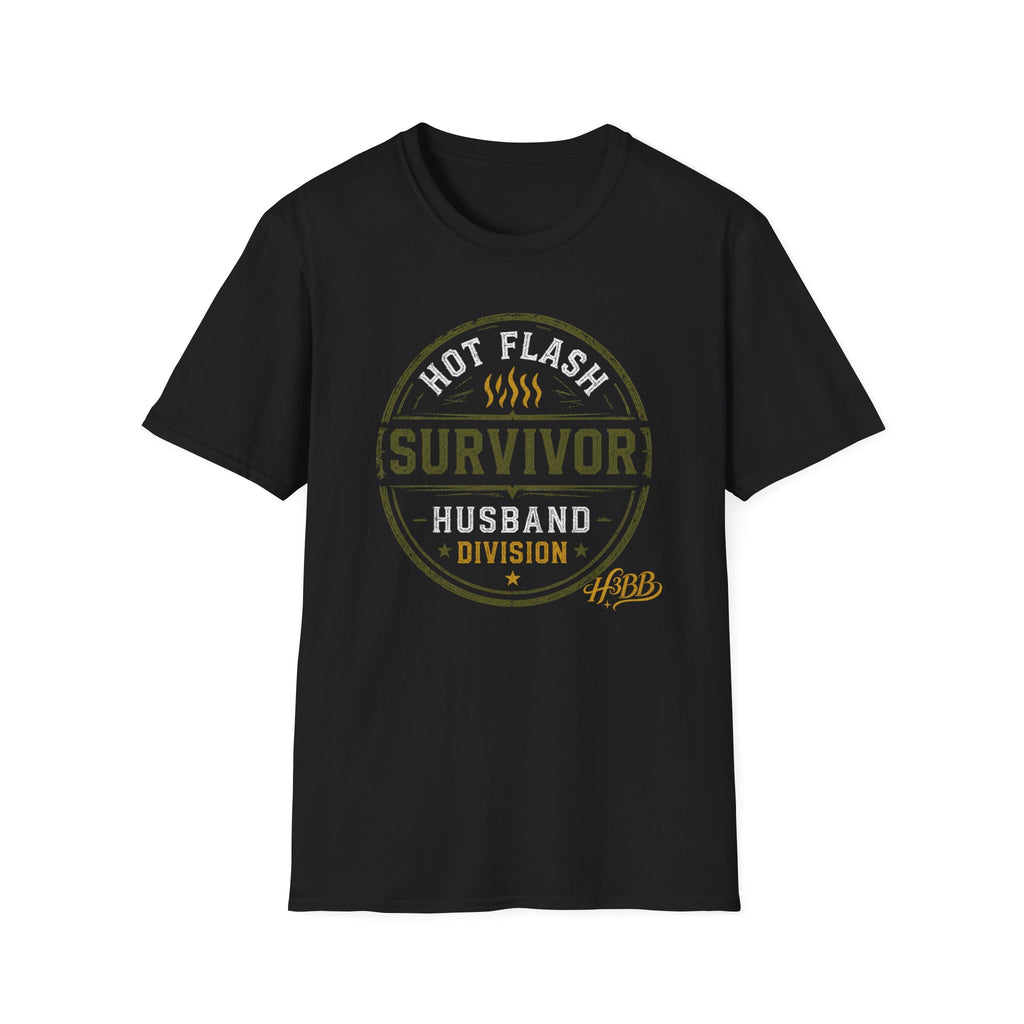 Hot Flash Survivor - Men's Black T-Shirt