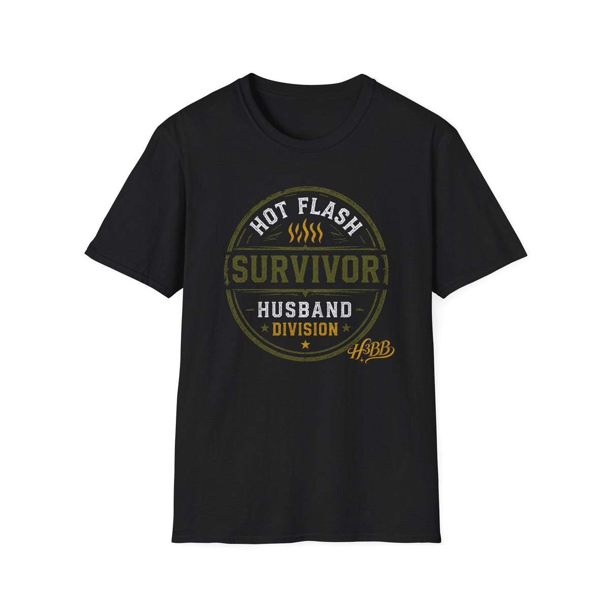 Hot Flash Survivor - Men's Black T-Shirt