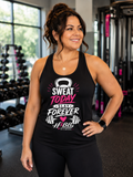 Sweat Today- Women's Racerback Tank Black