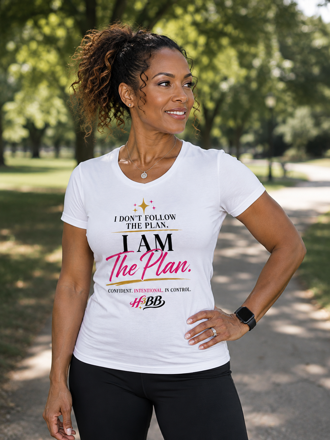 I Am The Plan- Women's Soft Style Tee White