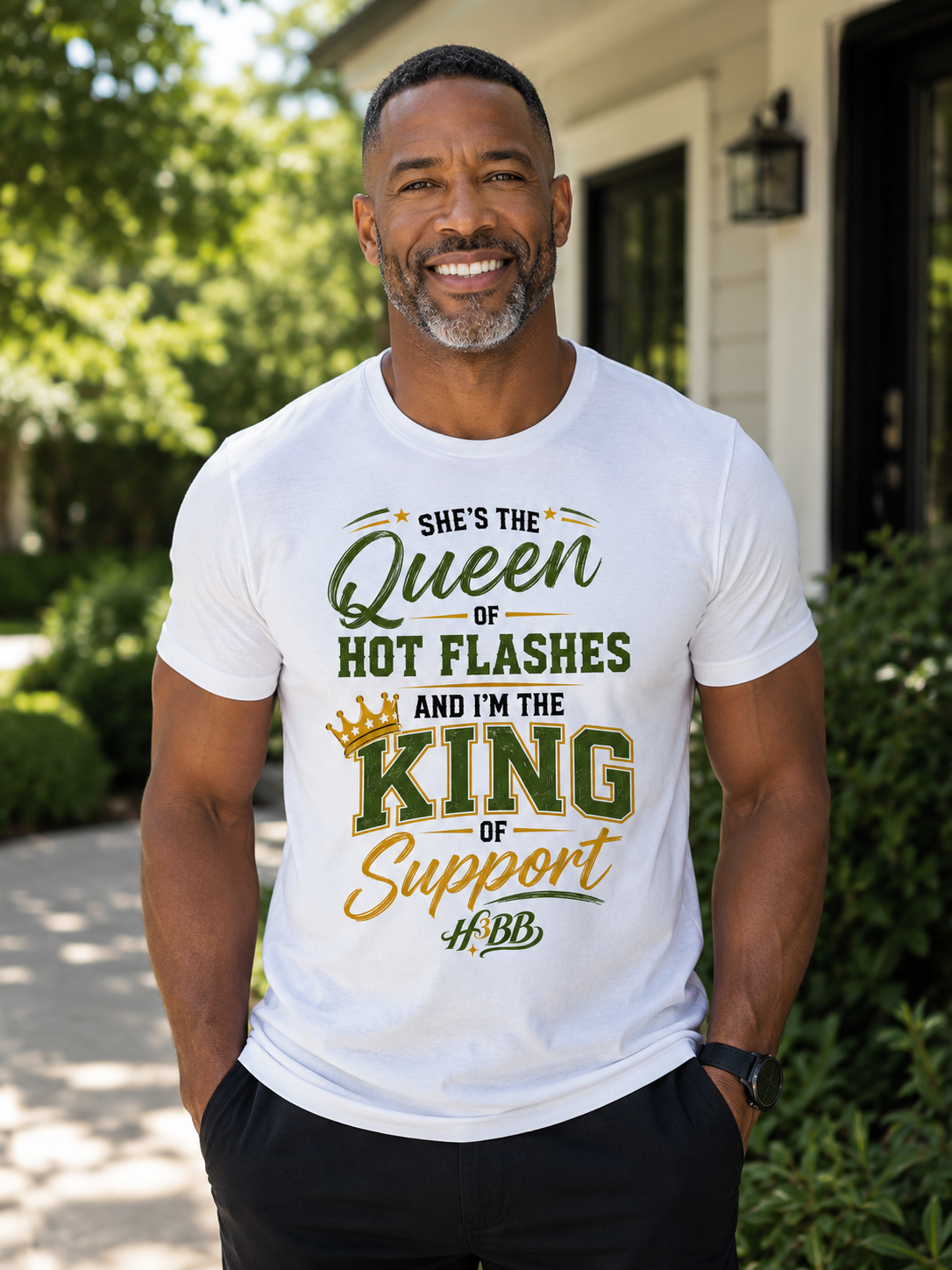 King of Support- Men's White T-Shirt