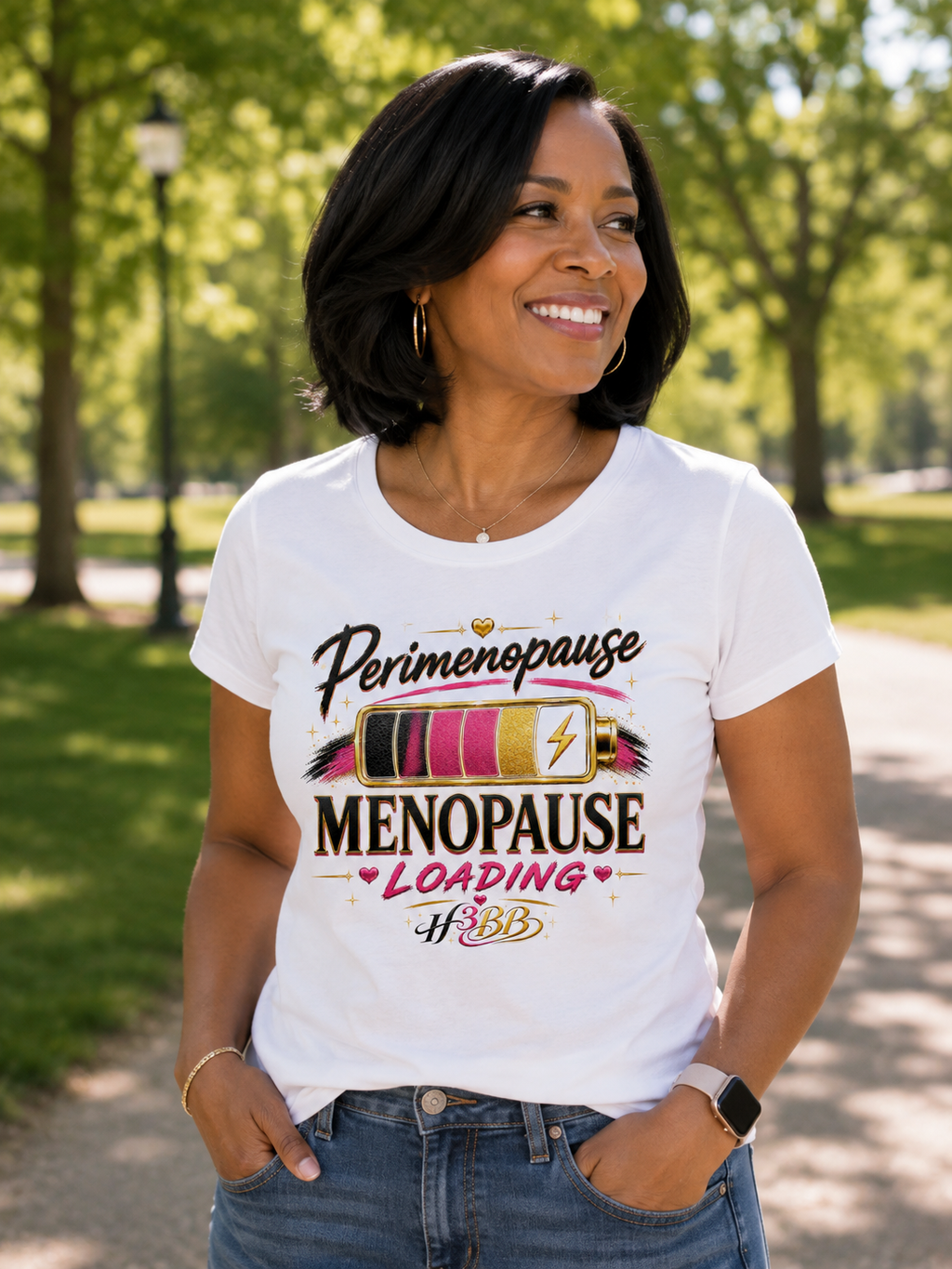 Perimenopause Women's Soft Style Tee White