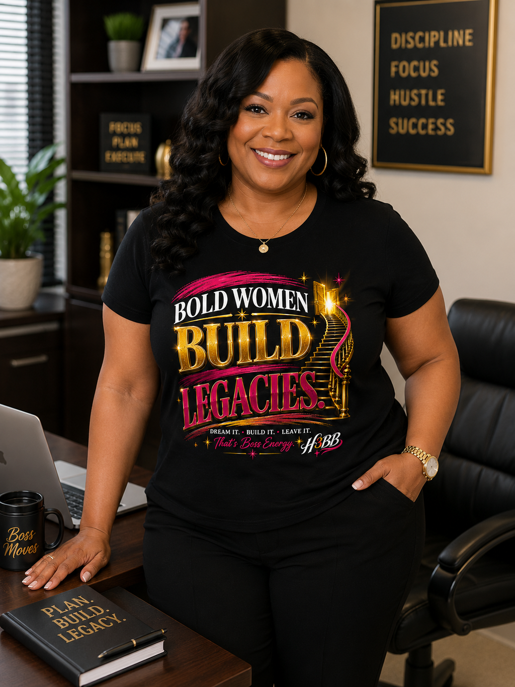 Bold Women Build Legacies - Women's Soft Style Tee Black