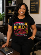 Bold Women Build Legacies - Women's Soft Style Tee Black
