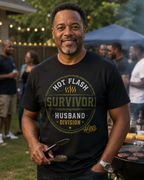 Hot Flash Survivor - Men's Black T-Shirt