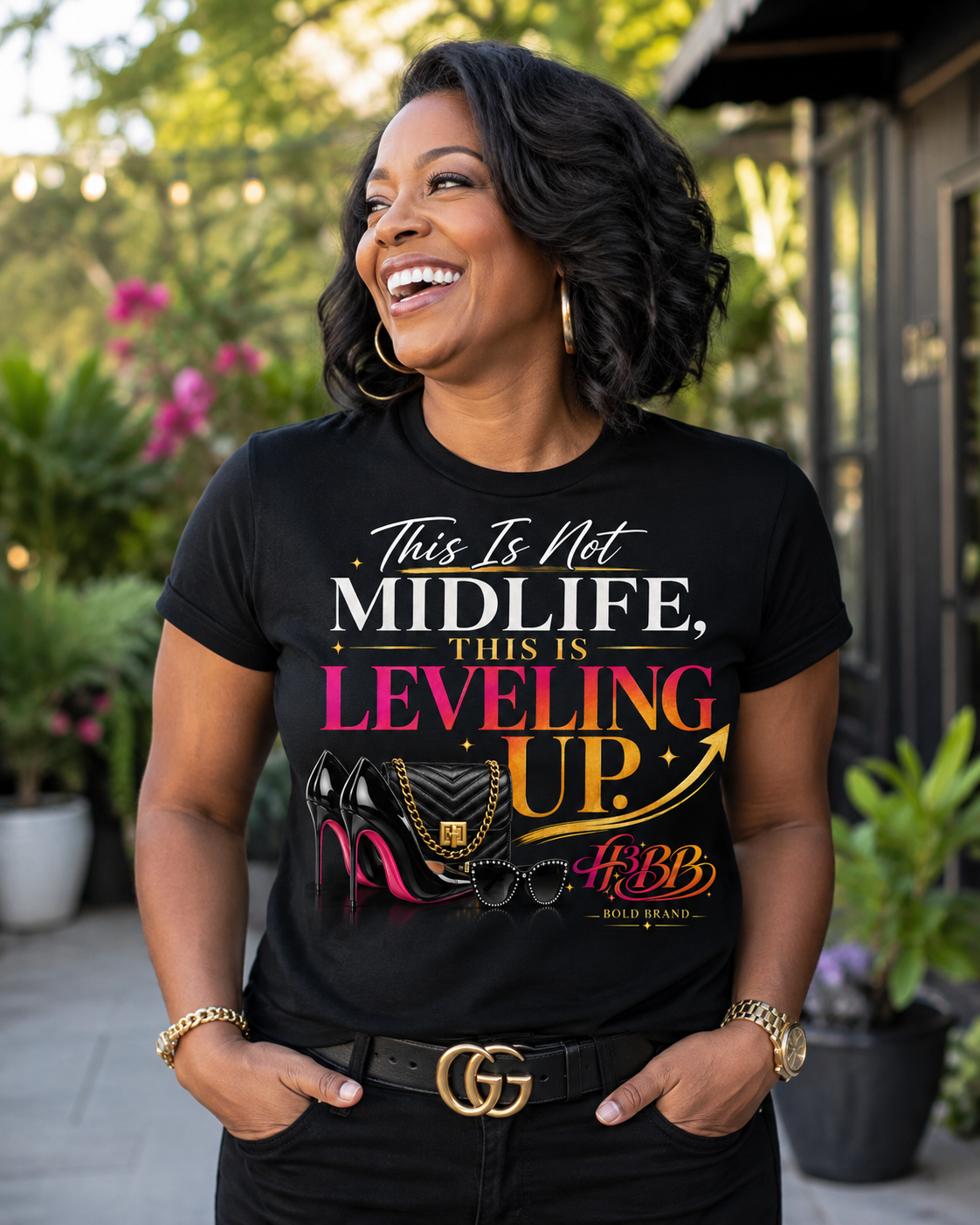 This Is Not Midlife- Women's Softstyle Tee Black