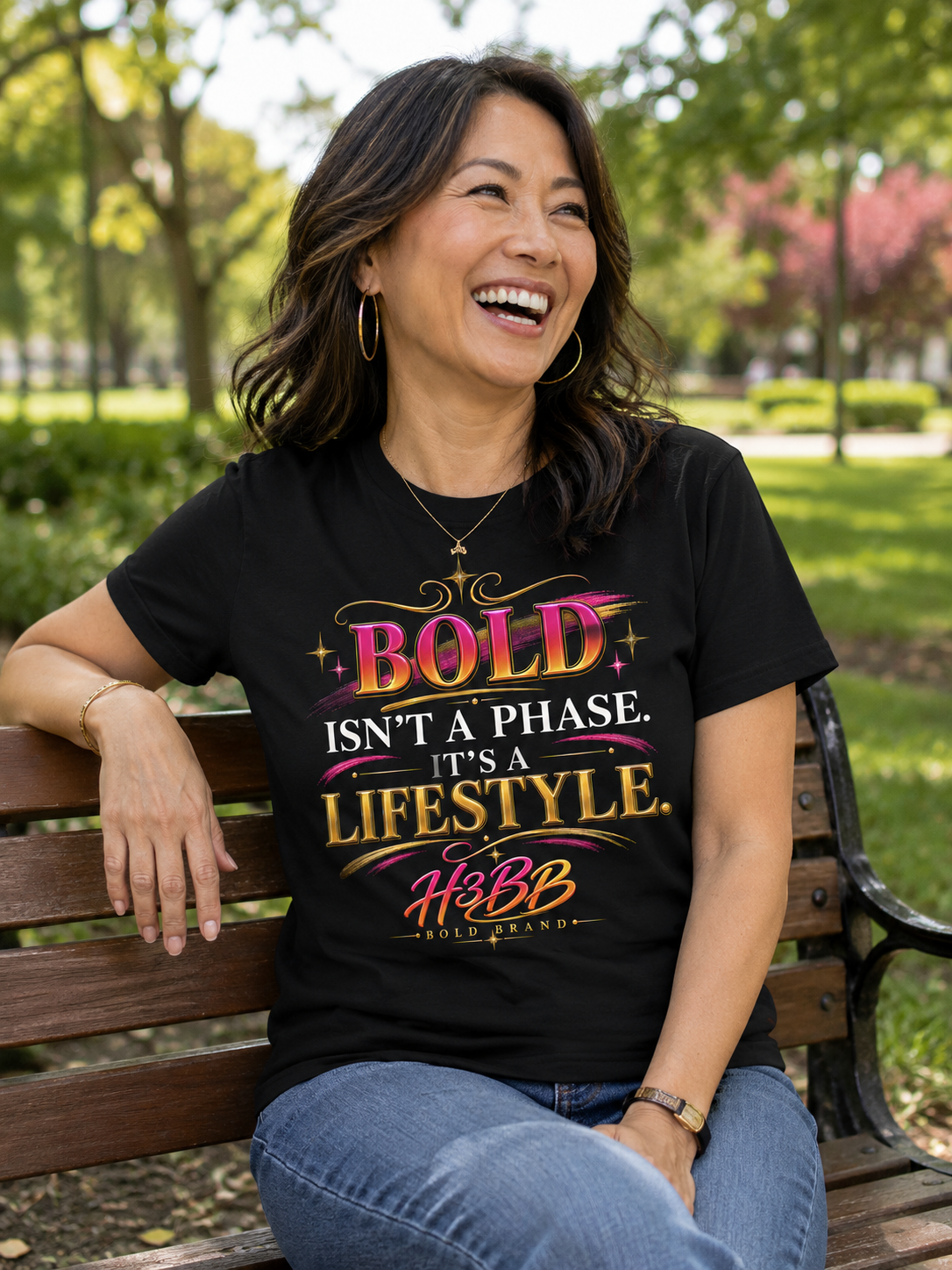 Bold Isn't a Phase- Women's Softsytle Tee Black