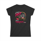 I Run Hot- Women's Soft Style Tee Black