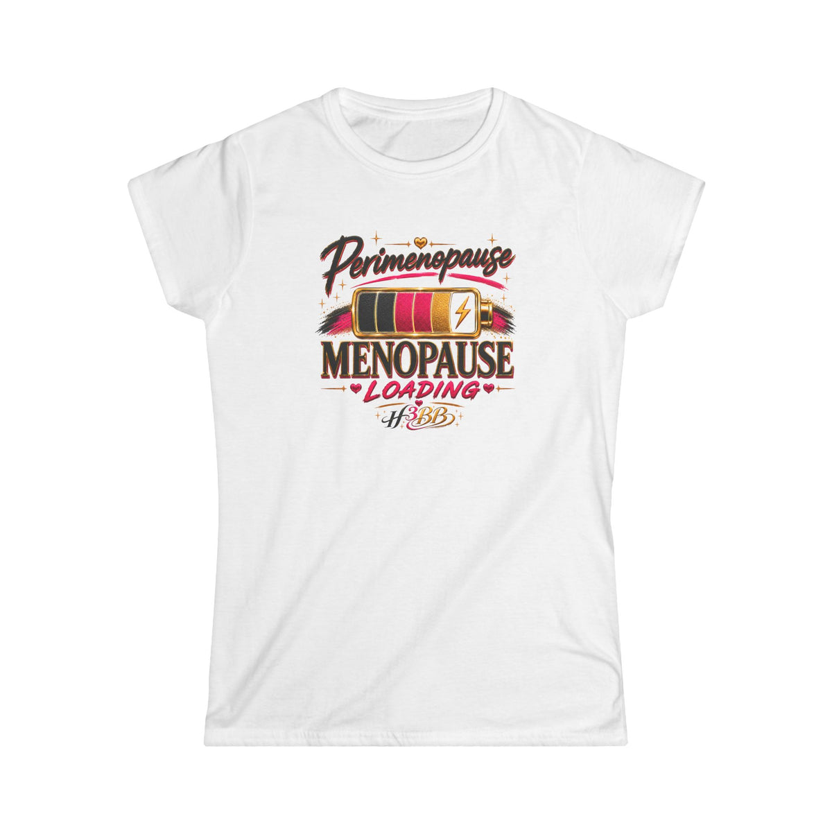 Perimenopause Women's Soft Style Tee White