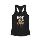 Hot Flashes Are My Cardio -Women's  Racerback Tank Black