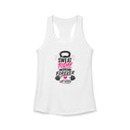 Sweat Today- Women's Racerback Tank White