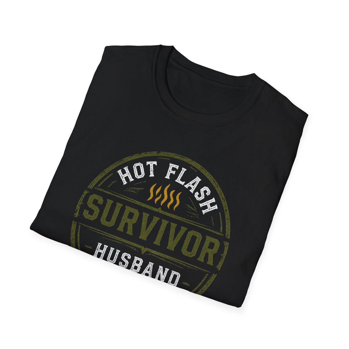 Hot Flash Survivor - Men's Black T-Shirt
