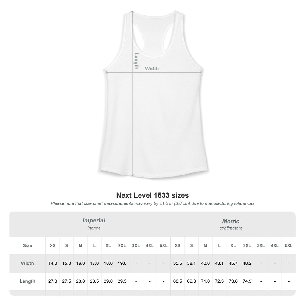 Sweat Today- Women's Racerback Tank White
