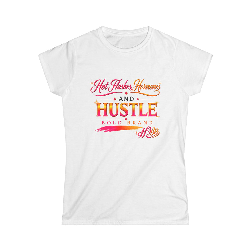 H3BB-Women's Soft Style Tee White