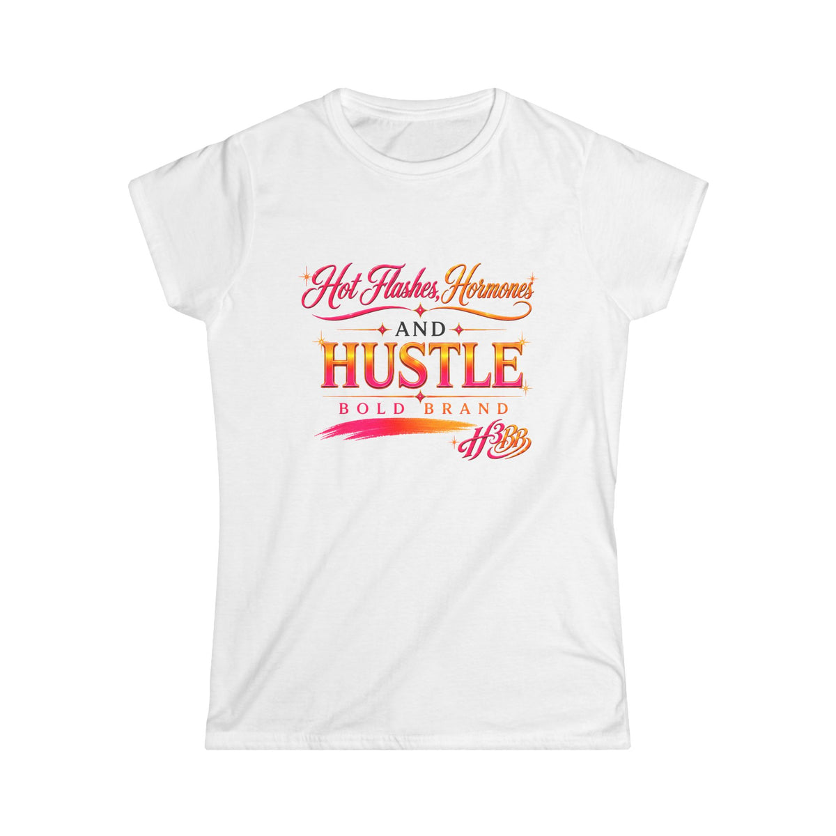 H3BB-Women's Soft Style Tee White